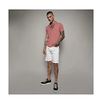 Campus Sutra Men's Salmon Pink Basic Shirt