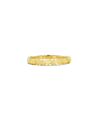The Lovery Gold Alternating Heart Band 14K Gold