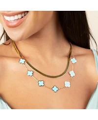 The Lovery Large Herringbone Necklace 14K Gold - 5 millimimeters