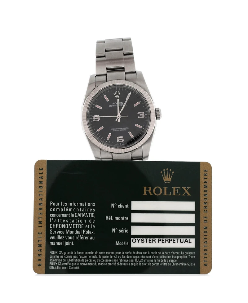 Pre-Owned Rolex Oyster Perpetual Datejust Automatic Watch in Stainless Steel and White Gold 36mm