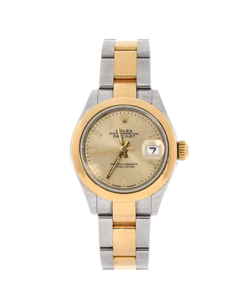 Pre-Owned Rolex Oyster Perpetual Datejust Automatic Watch in Stainless Steel and Gold 28mm