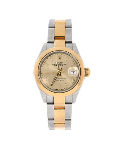 Pre-Owned Rolex Oyster Perpetual Datejust Automatic Watch in Stainless Steel and Gold 28mm
