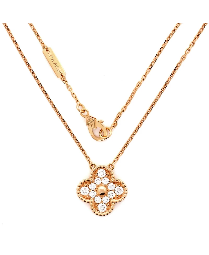 Pre-Owned Van Cleef & Arpels Vintage Alhambra Pendant Necklace