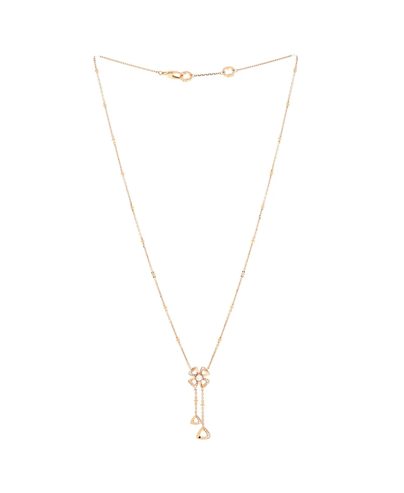 Pre-Owned Bvlgari Fiorever Drop Pendant Necklace