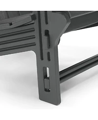 WestinTrends Tool-Free Assembly Outdoor Patio Hdpe Plastic Adirondack Chair with Cup Holder