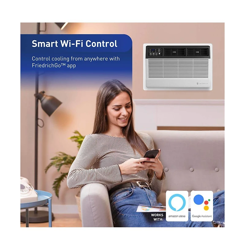 Friedrich 14,000 Btu Heat/Cool Through-the-Wall Smart Air Conditioner