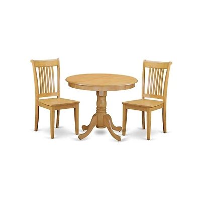 East West Furniture Dining Room Set Oak