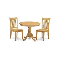 East West Furniture Dining Room Set Oak
