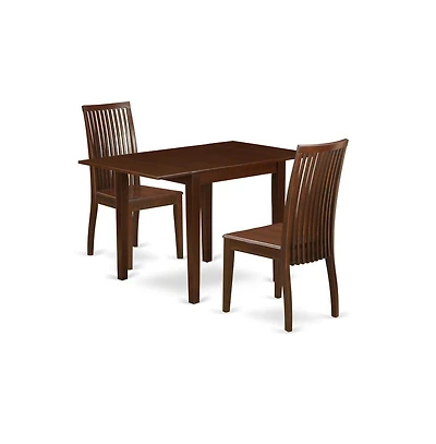 East West Furniture Dining Room Set Mahogany