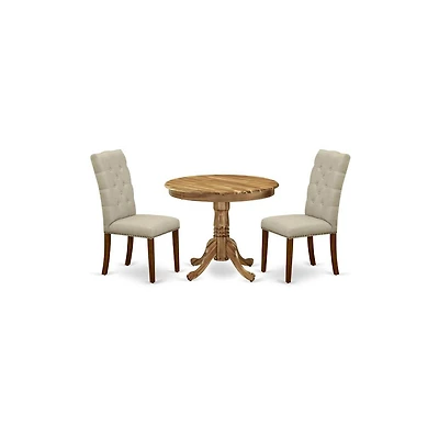 East West Furniture Dining Room Set Natural