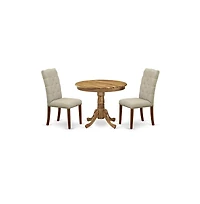 East West Furniture Dining Room Set Natural