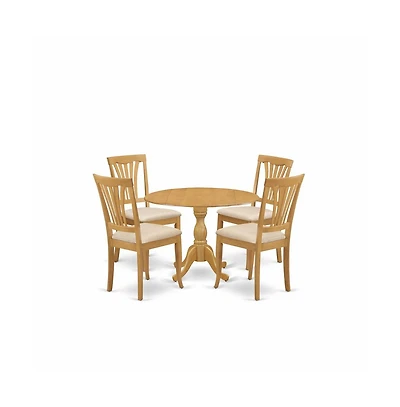 East West Furniture 5 Piece Dining Room Set