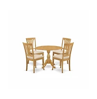 East West Furniture 5 Piece Dining Room Set