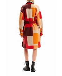 Desigual Women's Checked overshirt coat