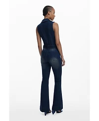 Desigual Women's Flared denim jumpsuit