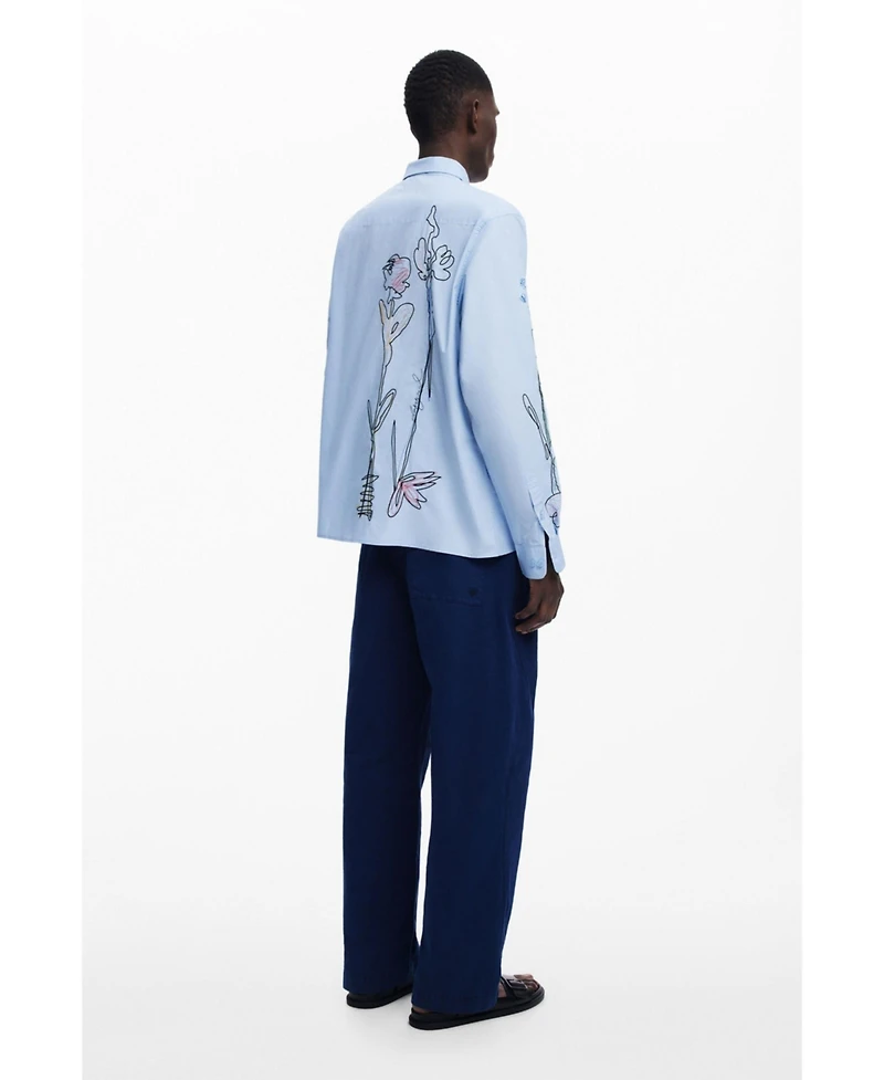 Desigual Men's Long-sleeve shirt with embroidery