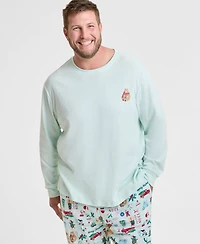 Holiday Lane Men's Big & Tall Winter Cotton Pajama Set, Macy's Exclusive