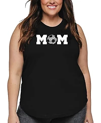 La Pop Art Plus Soccer Mom Word Tank Top