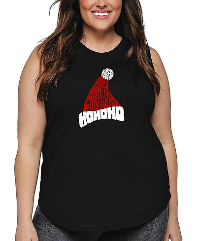 La Pop Art Plus All I Want for Christmas is You Word Tank Top