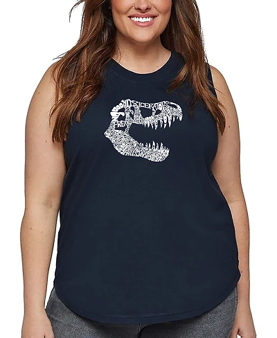 La Pop Art Plus Trex Word Tank Top