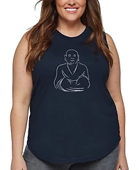 La Pop Art Plus Positive Wishes Word Tank Top