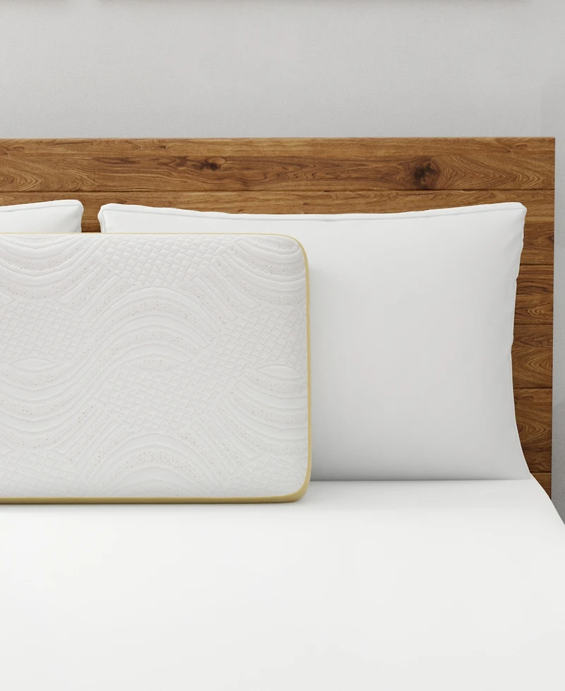 ProSleep Beautifully Cool Supreme Cooling Comfort Gusseted Gel-Infused Memory Foam Pillow