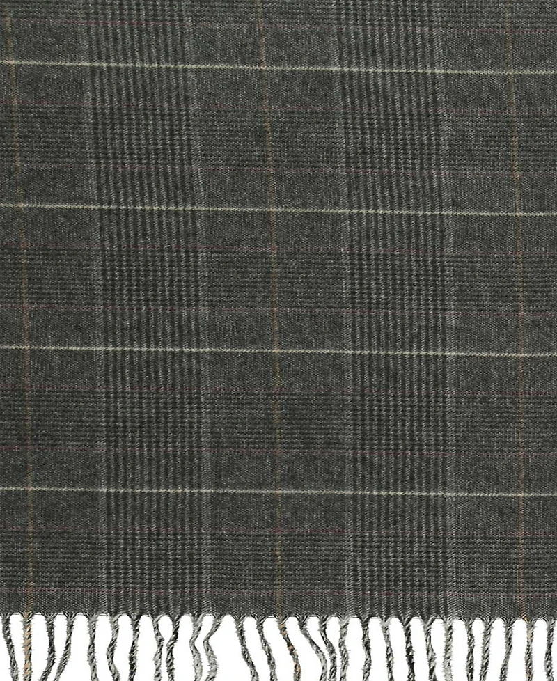 V. Fraas Men's Prince of Wales Plaid Scarf