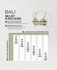 Bali Women's One Smooth U Comfort Stretch Lace Uw DF0084