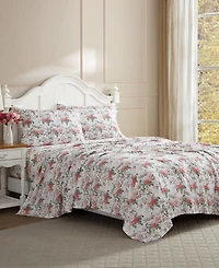 Laura Ashley 200-Thread Count Cotton Percale -Pc. Sheet Set