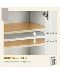 Homcom Farmhouse Storage Cabinet with Drawer and Doors,