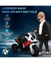Aosom 6V Kids Motorcycle Licensed Bmw with Headlight, Music,