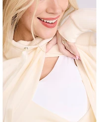 Motherhood Maternity Women's Funnel Neck Pullover Nursing Sweatshirt