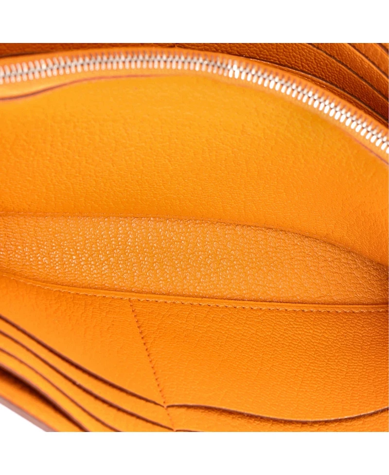 Pre-Owned Hermes Long Kelly Wallet Chevre Mysore