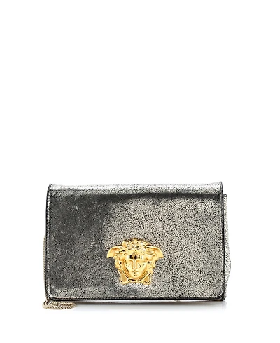 Pre-Owned Versace Small Medusa Chain Clutch Leather