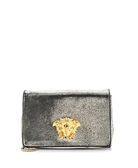 Pre-Owned Versace Small Medusa Chain Clutch Leather