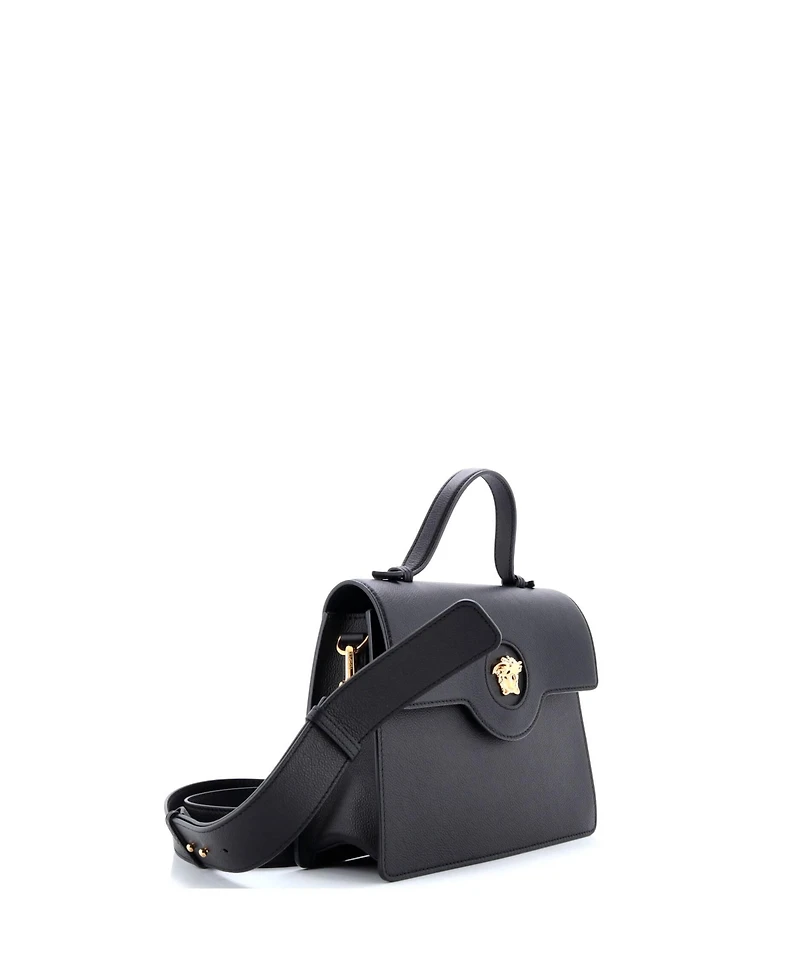 Pre-Owned Versace La Medusa Top Handle Tote Bag Leather