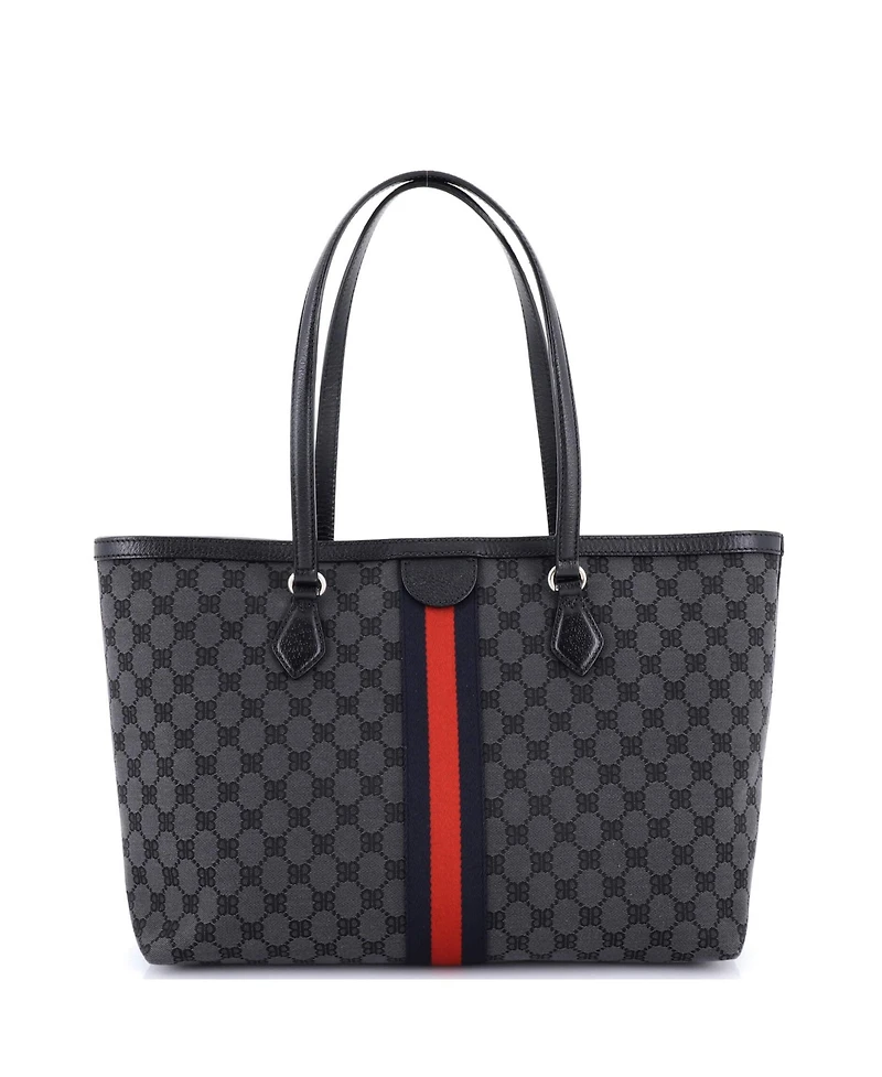 Pre-Owned Balenciaga Medium x Gucci The Hacker Project Tote Bb Canvas
