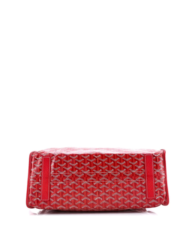 Pre-Owned Goyard Pm Hardy Pet Carrier Coated Canvas