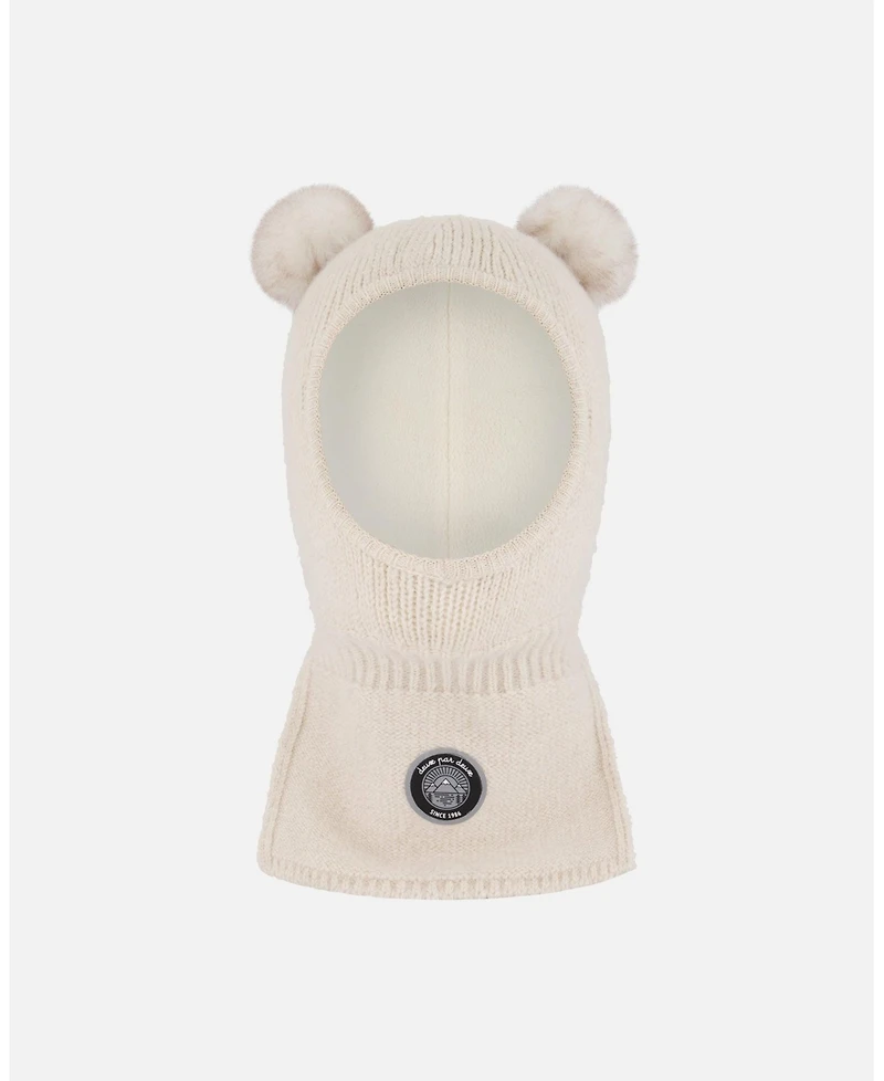 Deux par Deux Baby Unisex Knit Balaclava Off-White - Baby