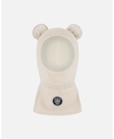 Deux par Deux Baby Unisex Knit Balaclava Off-White - Baby