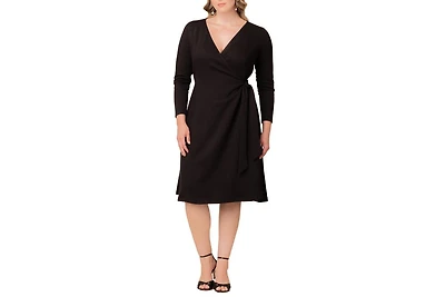Women's Plus London Sweater Knit Wrap Dress