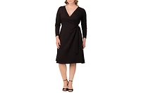 Women's Plus London Sweater Knit Wrap Dress