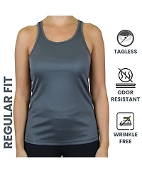 Galaxy By Harvic Women's Moisture Wicking Racerback Tanks