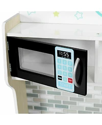 Kids Wooden Pretend Cooking Playset Cookware Kitchen