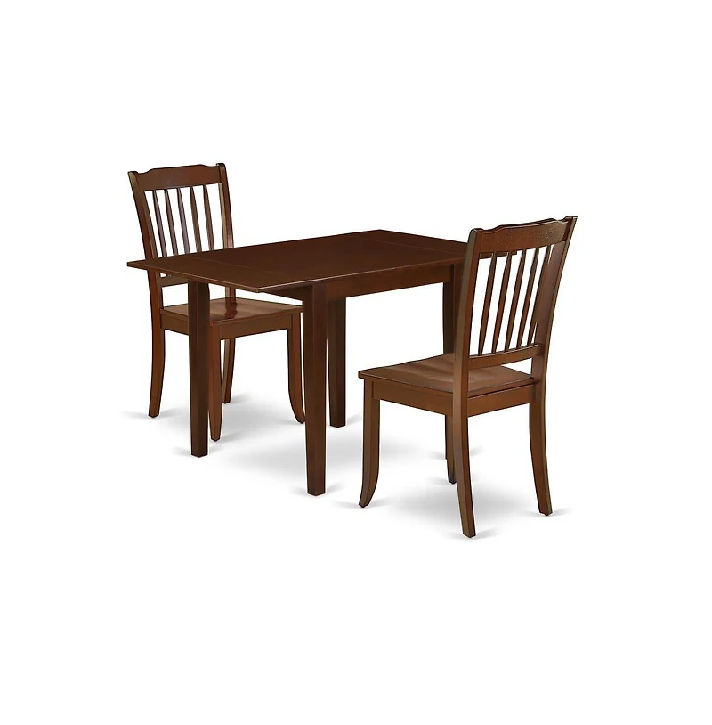 East West Furniture Dining Room Set Mahogany