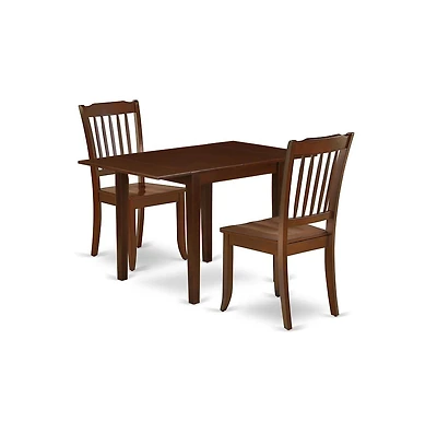 East West Furniture Dining Room Set Mahogany