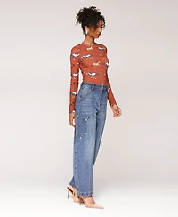 Avec Les Filles Women's Carpenter Barrel Leg Jeans