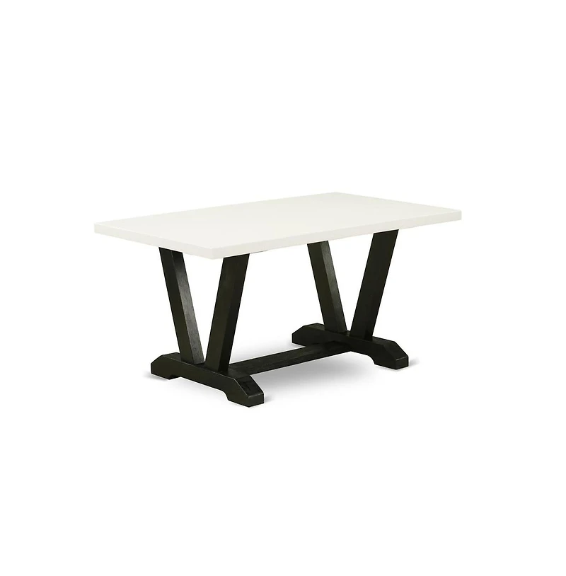 East West Furniture 5-Piece Dining Table Set