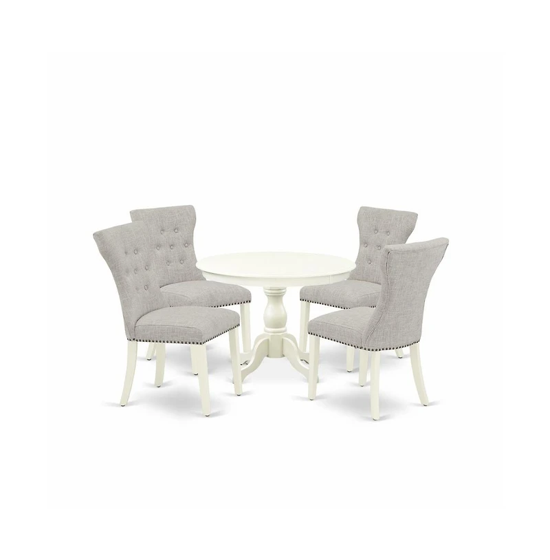 East West Furniture 5 Piece Dining Table Set