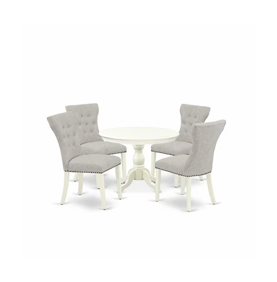 East West Furniture 5 Piece Dining Table Set